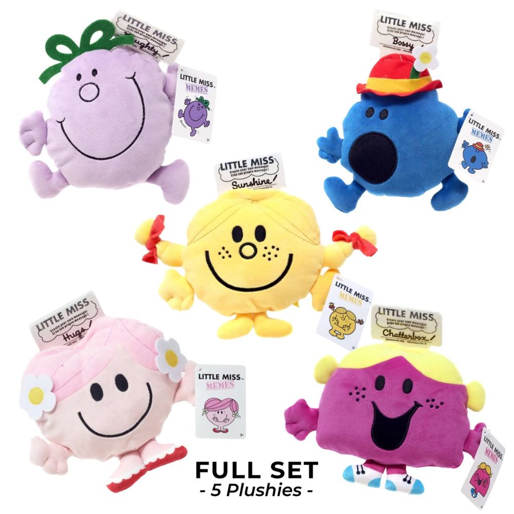 NWT Little Miss Memes Plushies SET OF 5 (Full Collection) Collectible Toys